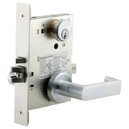 Schlage Electrified Mortise Lock, Fail Safe, Standard Cylinder, 12/24VDC, Satin Chrome L9092ELP 06A 626